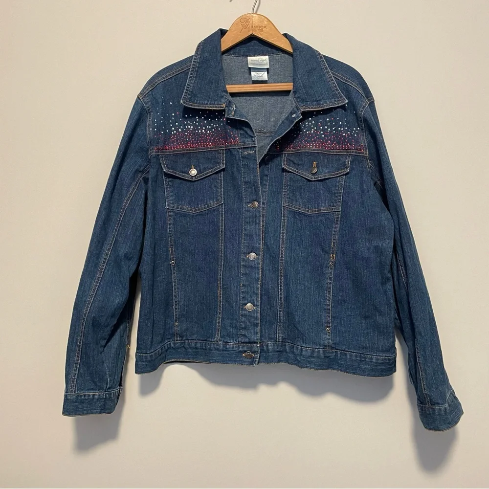 Bedazzled Denim Jacket - Picture 2 of 5
